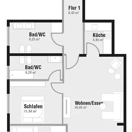 شقة Gudrun By Unsere Urlaubszeit بينز